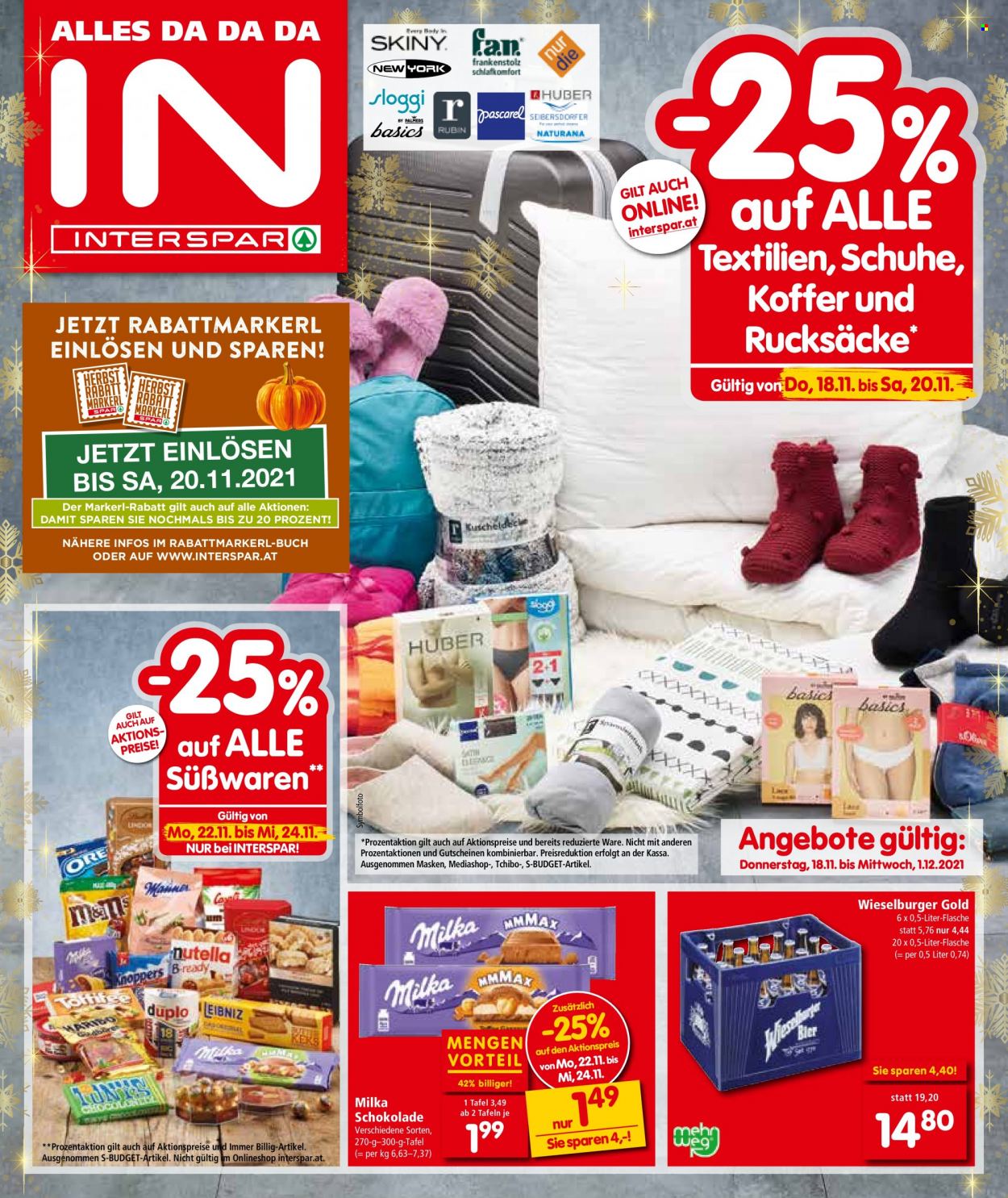 Angebote INTERSPAR - 18.11.2021 - 1.12.2021. Seite 1