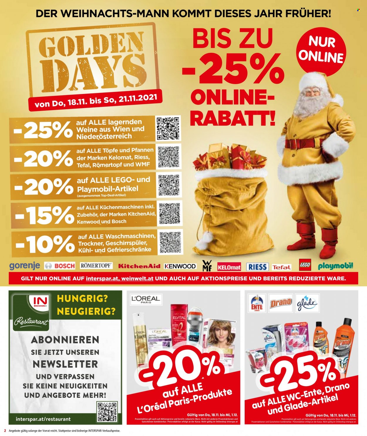 Angebote INTERSPAR - 18.11.2021 - 1.12.2021. Seite 2