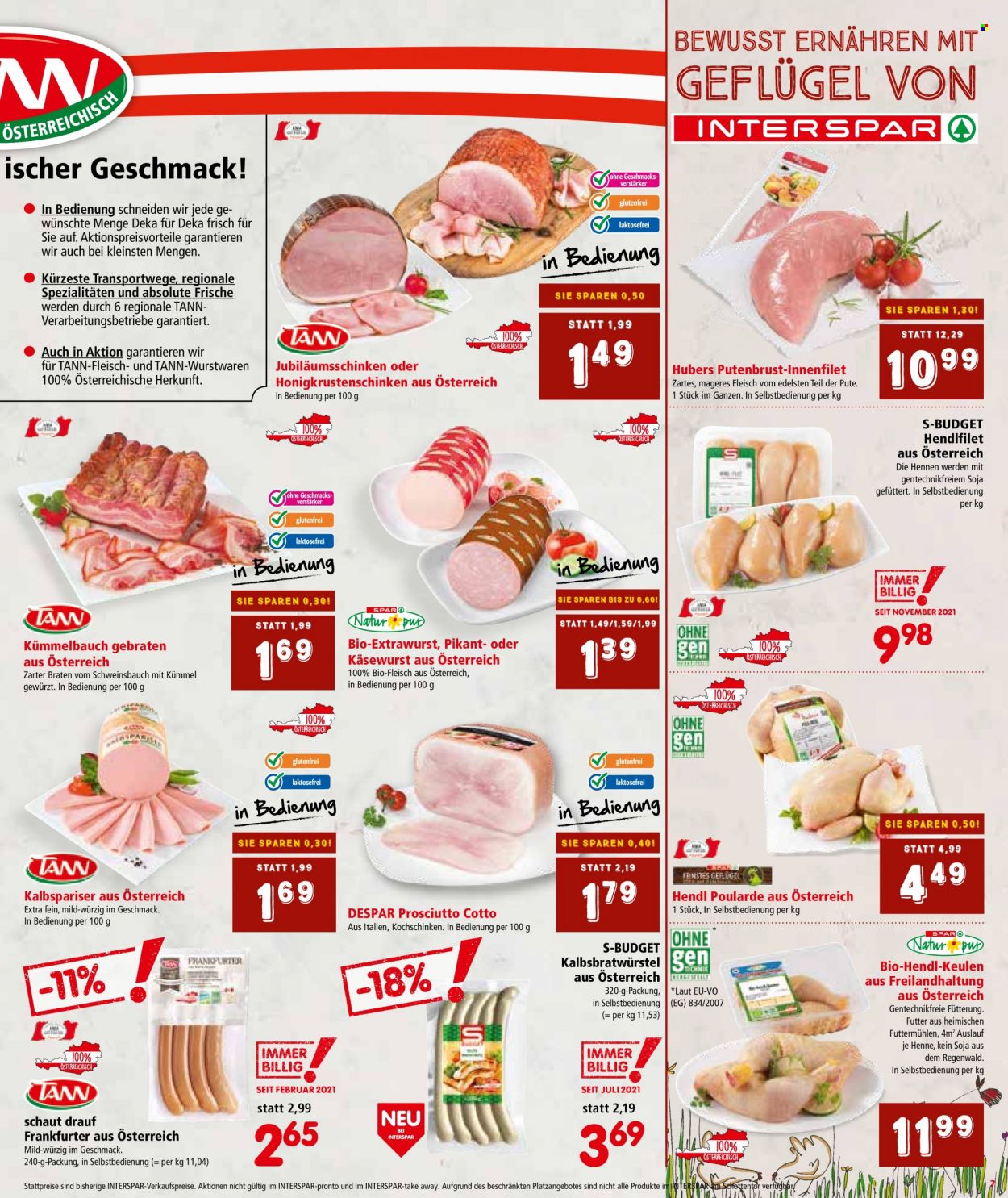Angebote INTERSPAR - 18.11.2021 - 1.12.2021. Seite 7
