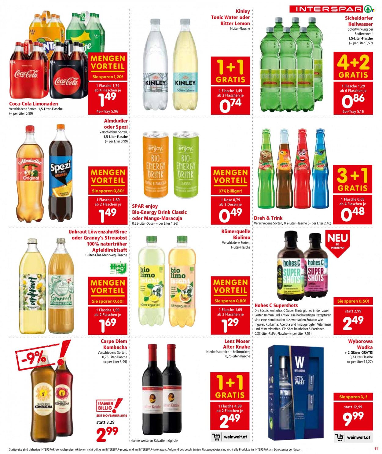 Angebote INTERSPAR - 18.11.2021 - 1.12.2021. Seite 11