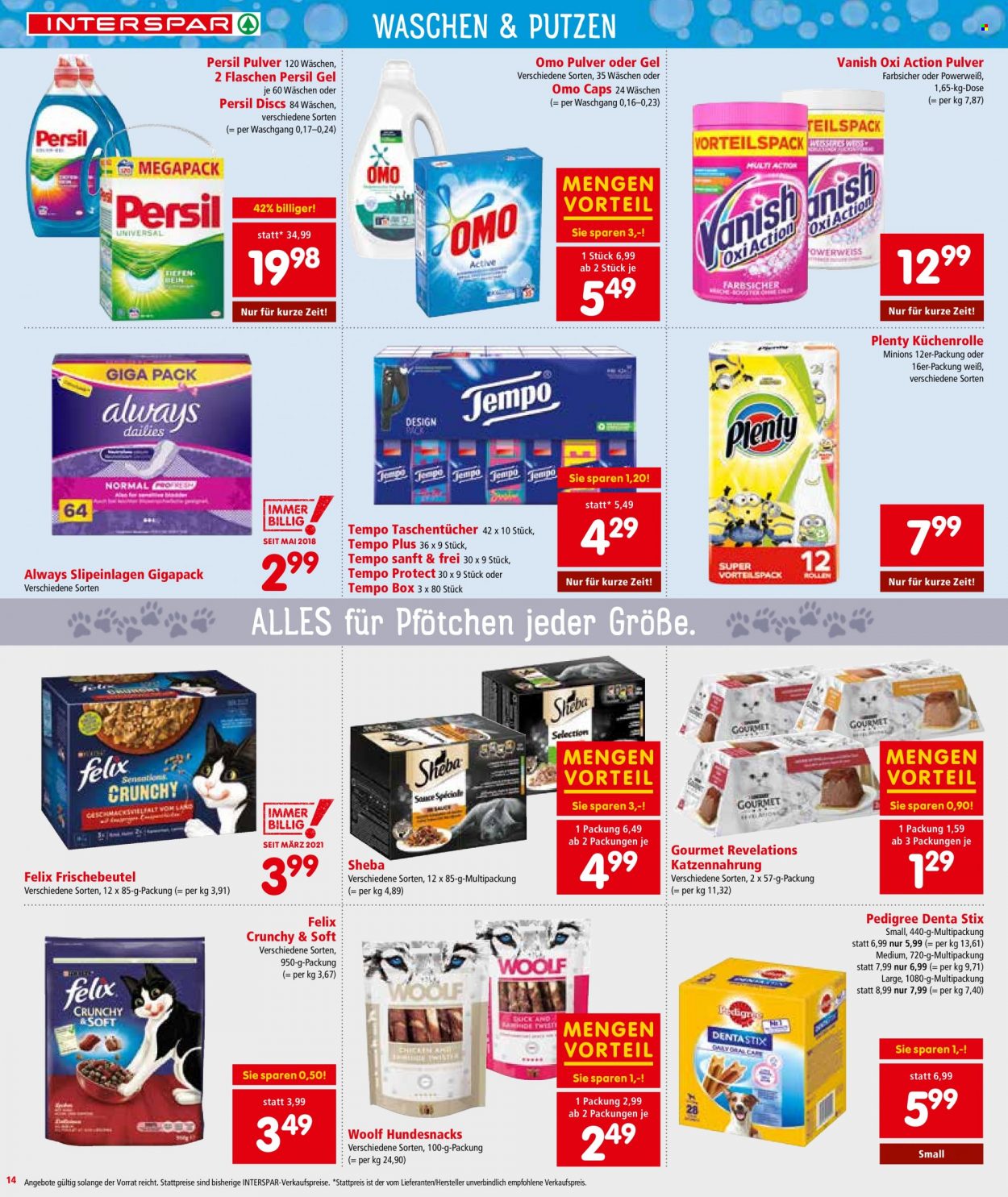 Angebote INTERSPAR - 18.11.2021 - 1.12.2021. Seite 14