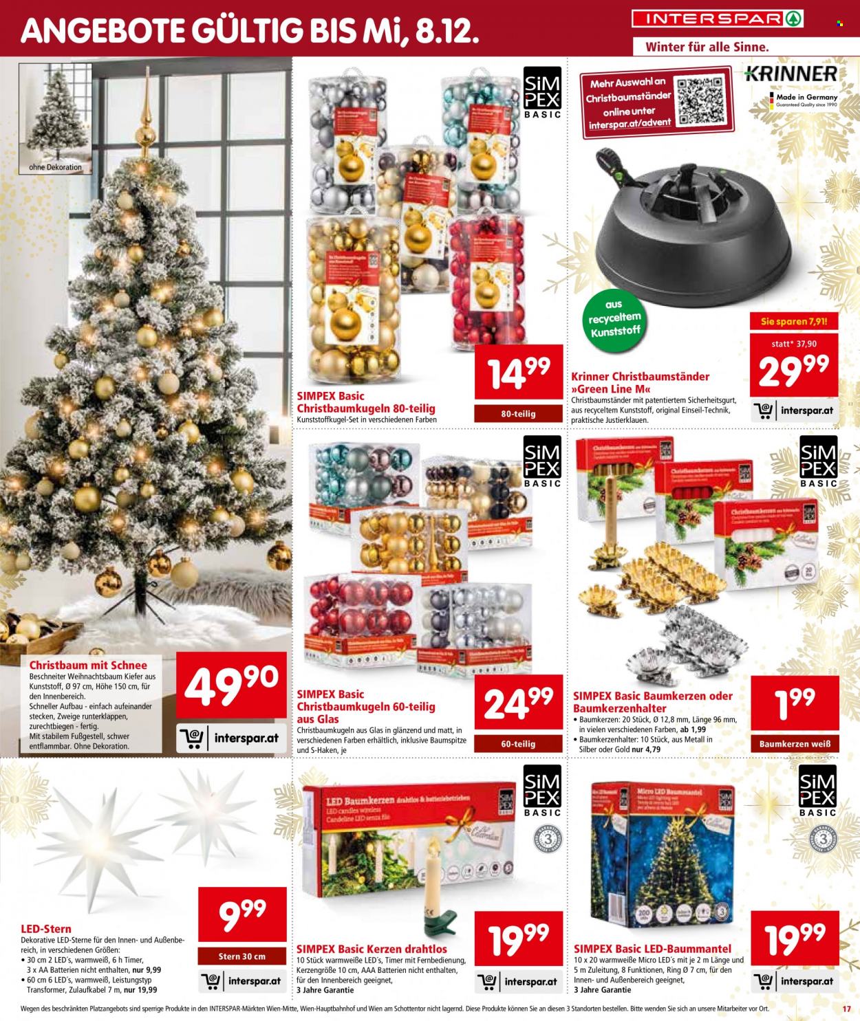 Angebote INTERSPAR - 18.11.2021 - 1.12.2021. Seite 17