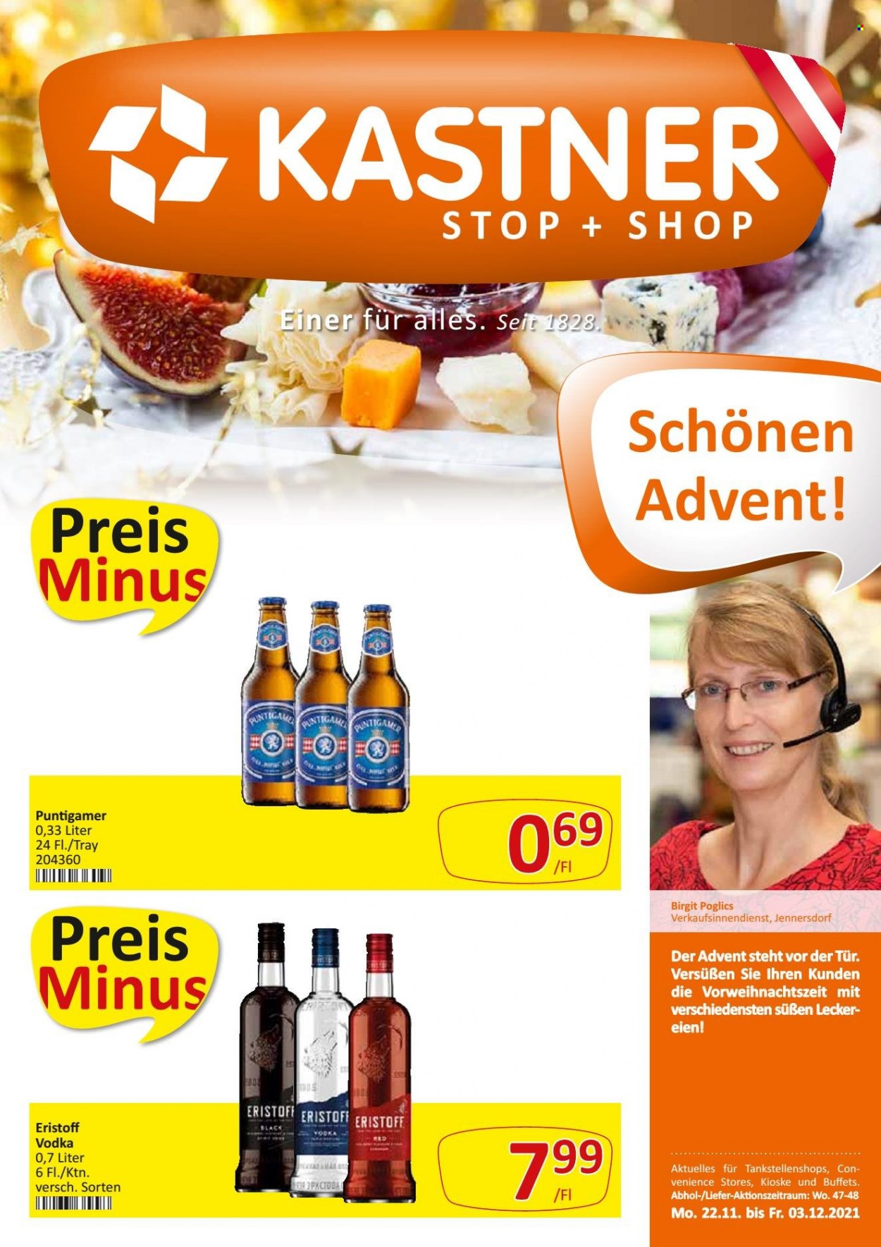 Angebote KASTNER - 22.11.2021 - 3.12.2021. Seite 1
