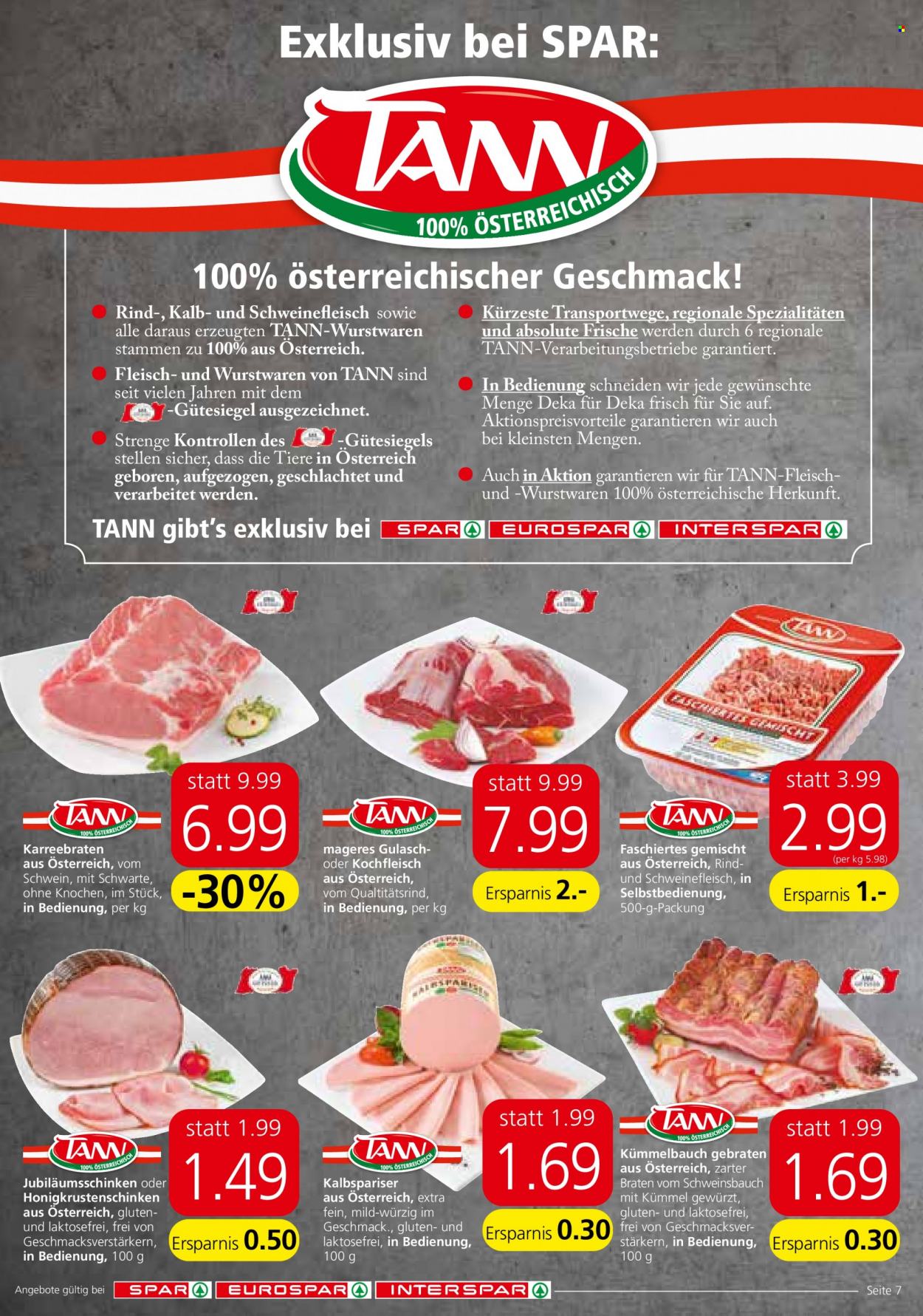 Angebote EUROSPAR - 18.11.2021 - 1.12.2021. Seite 7