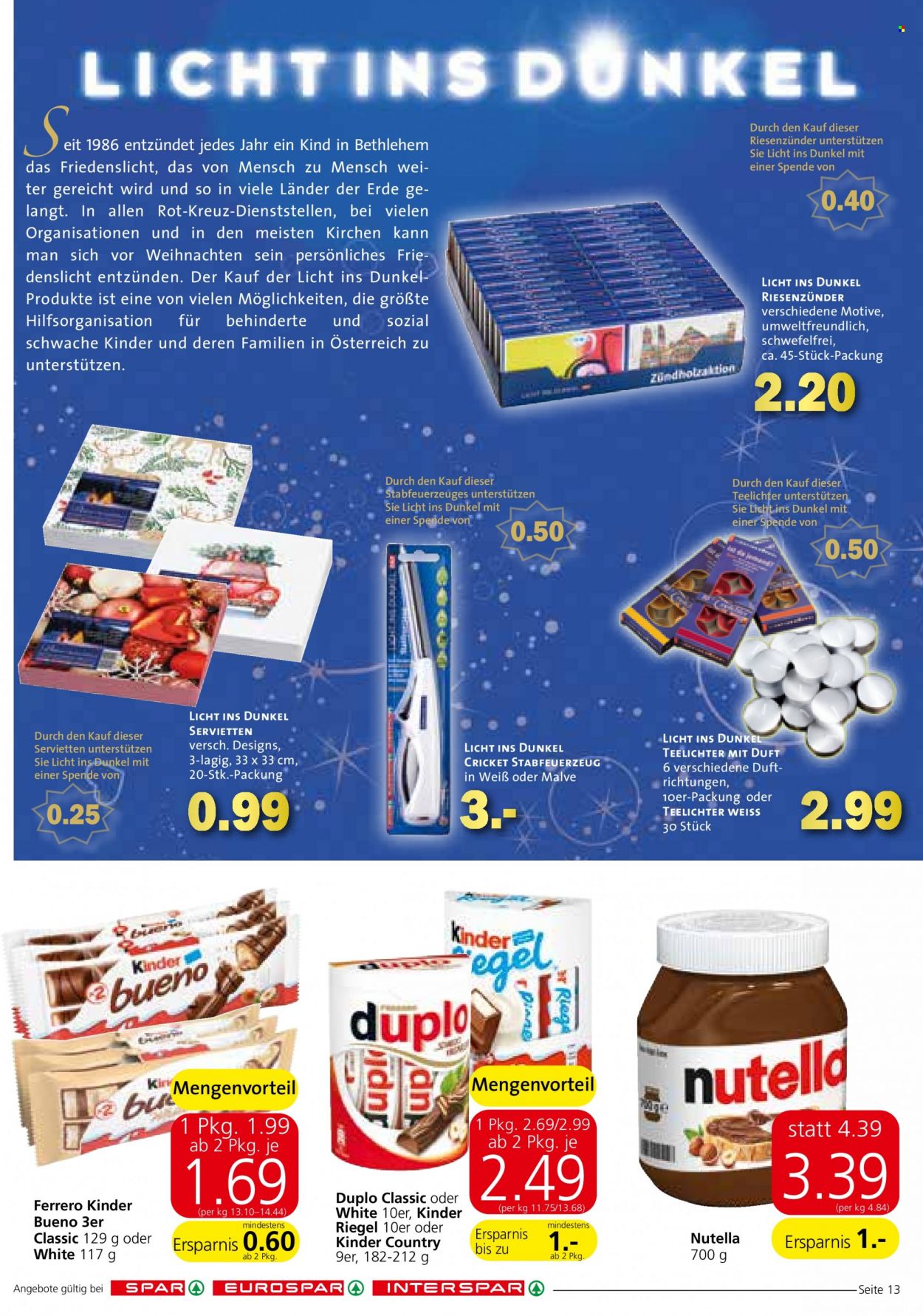 Angebote SPAR - 18.11.2021 - 1.12.2021. Seite 13