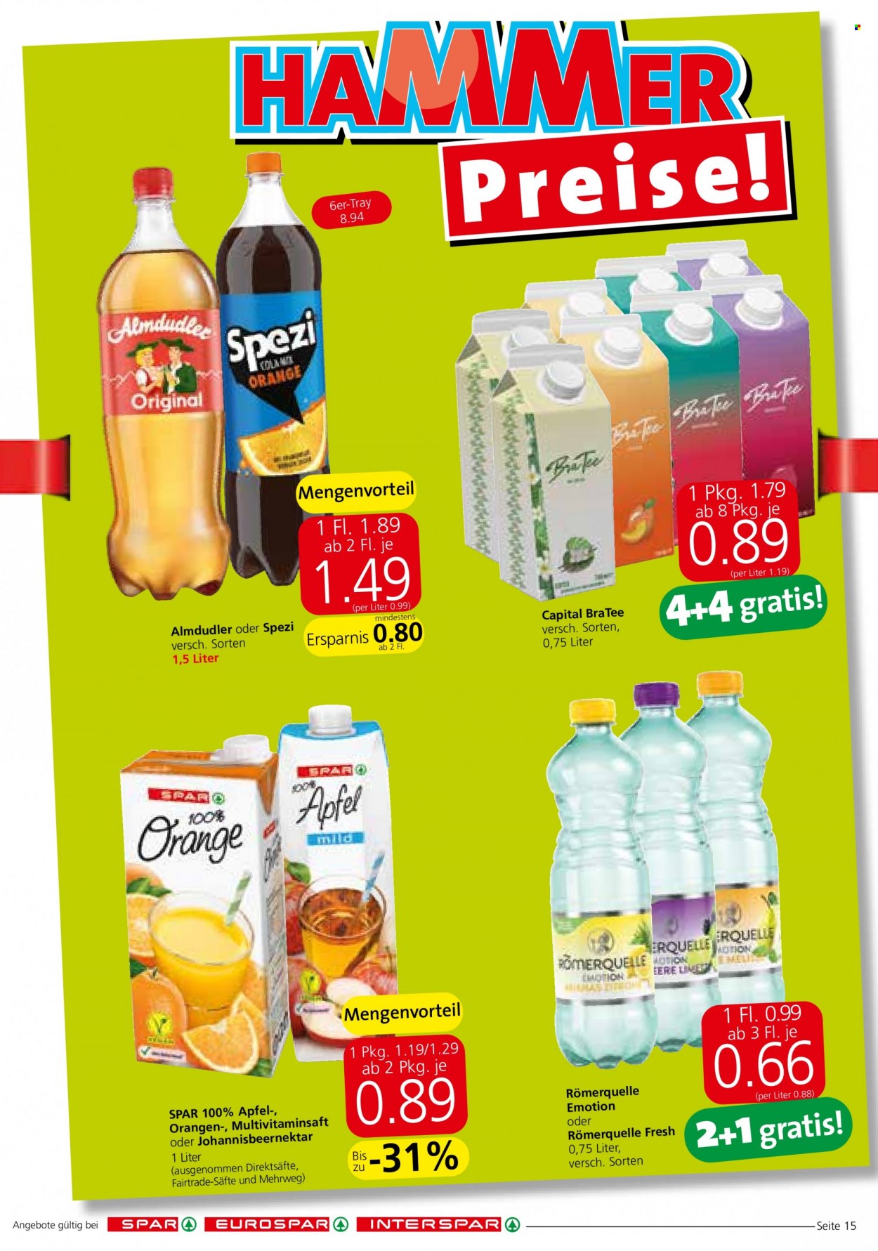 Angebote EUROSPAR - 18.11.2021 - 1.12.2021. Seite 15