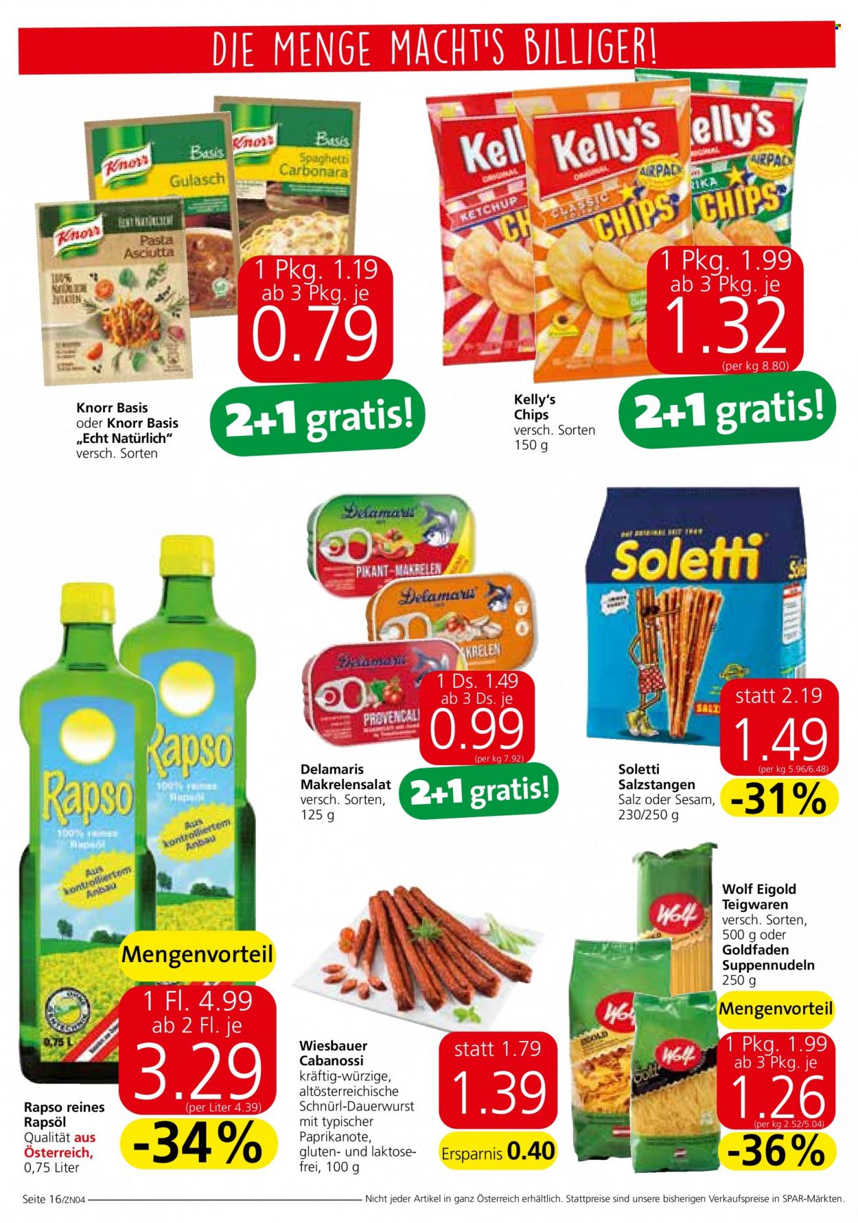 Angebote EUROSPAR - 18.11.2021 - 1.12.2021. Seite 16