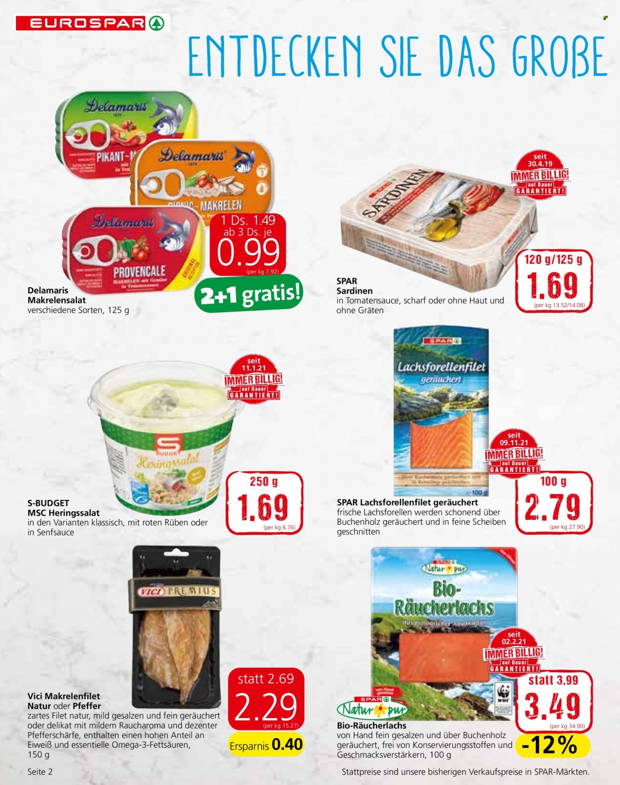 Angebote EUROSPAR - 18.11.2021 - 1.12.2021. Seite 2