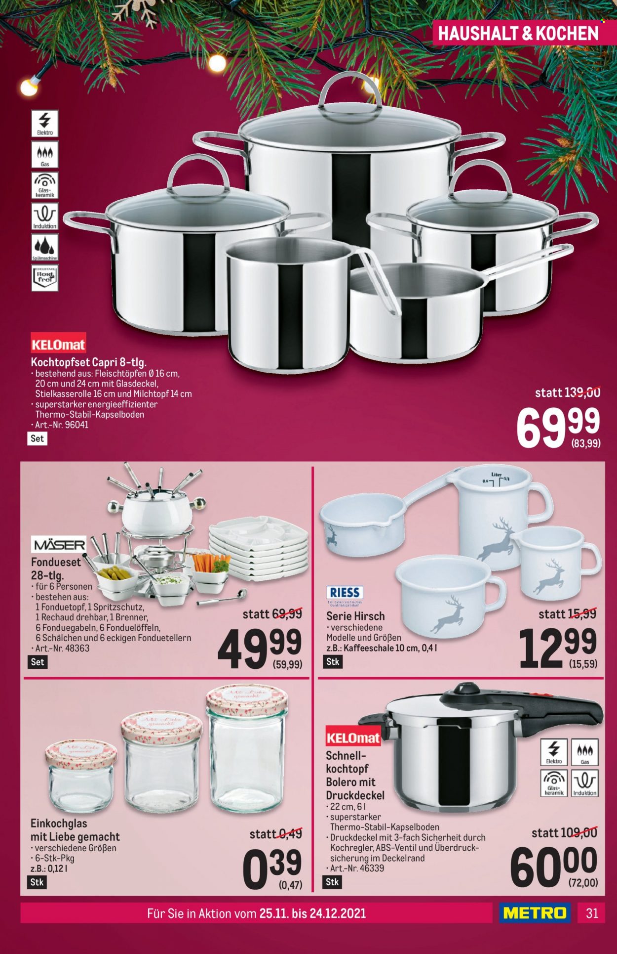 Angebote Metro - 25.11.2021 - 24.12.2021. Seite 31