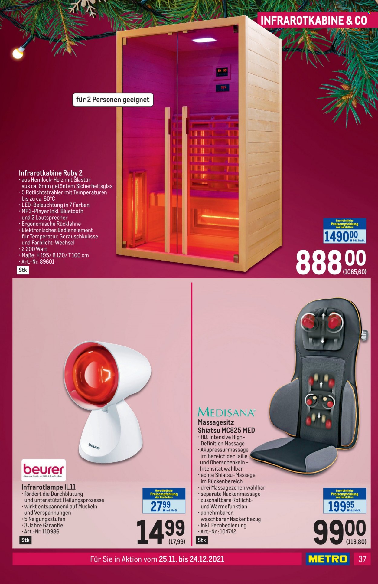 Angebote Metro - 25.11.2021 - 24.12.2021. Seite 37
