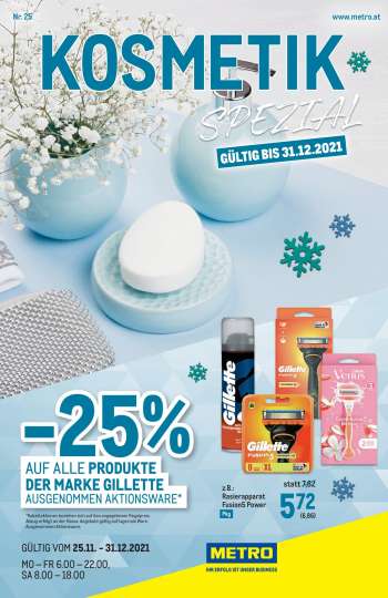 Angebote Metro - 25.11.2021 - 31.12.2021.