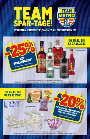 Angebote Metro - 25.11.2021 - 27.11.2021.