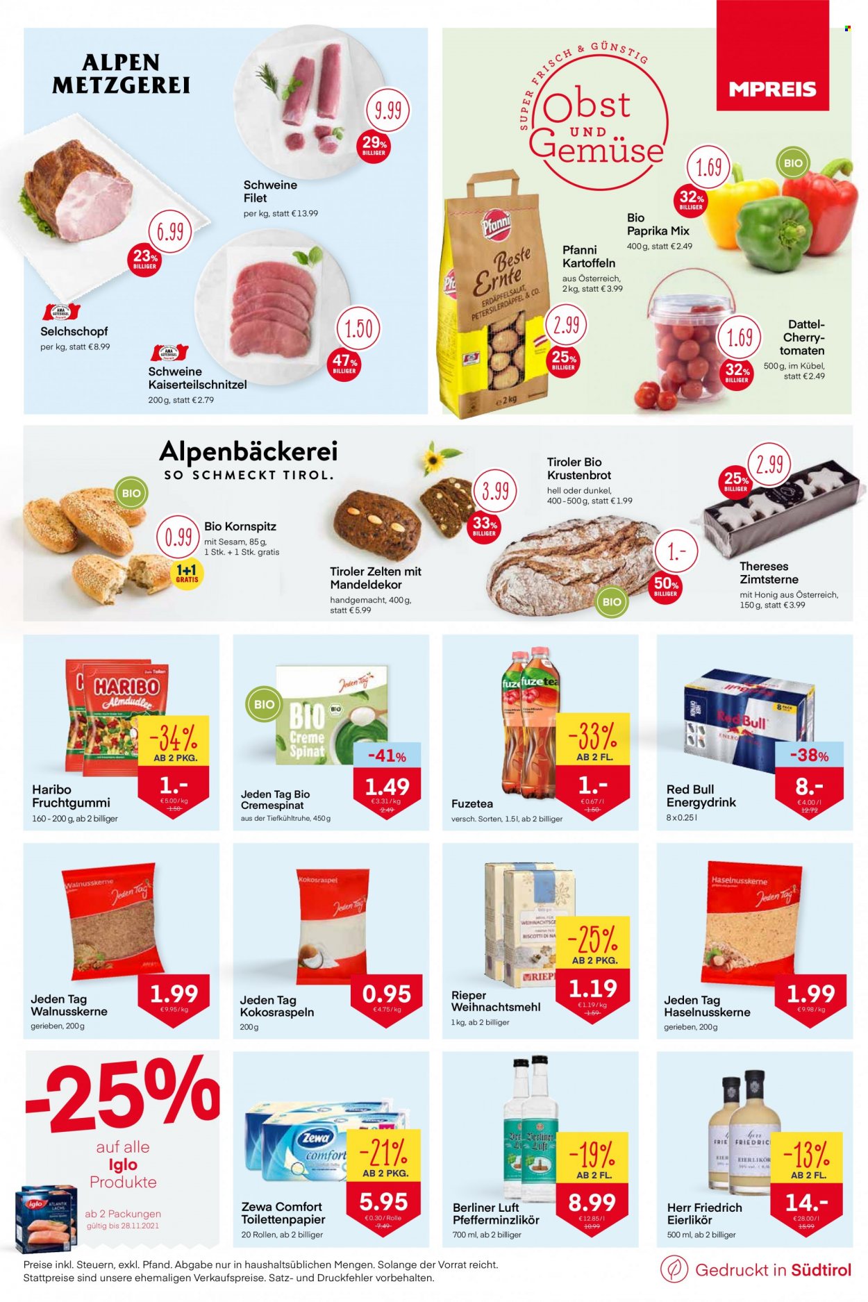 Angebote MPREIS - 22.11.2021 - 28.11.2021. Seite 4
