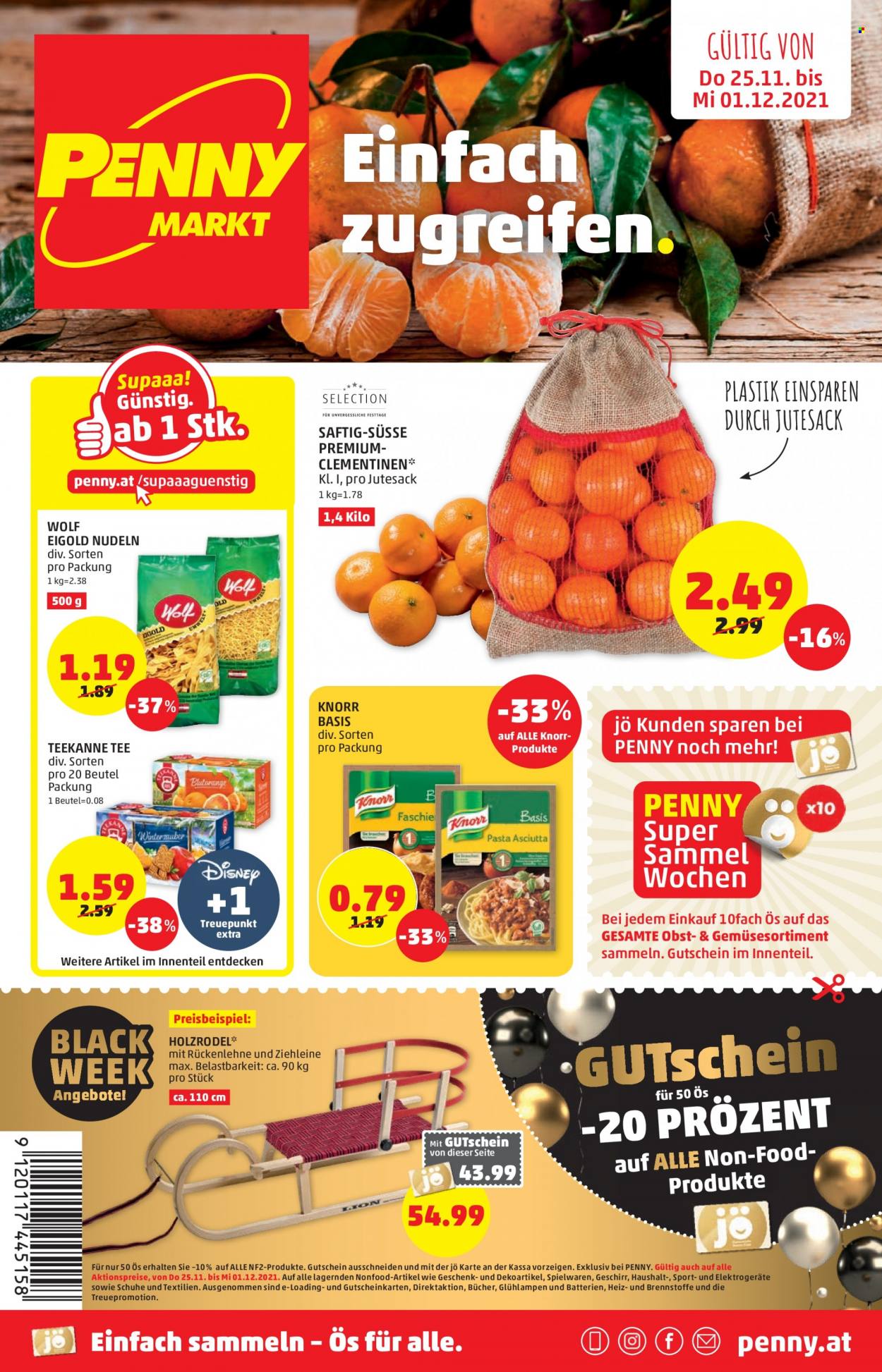 Angebote Penny - 25.11.2021 - 1.12.2021. Seite 1