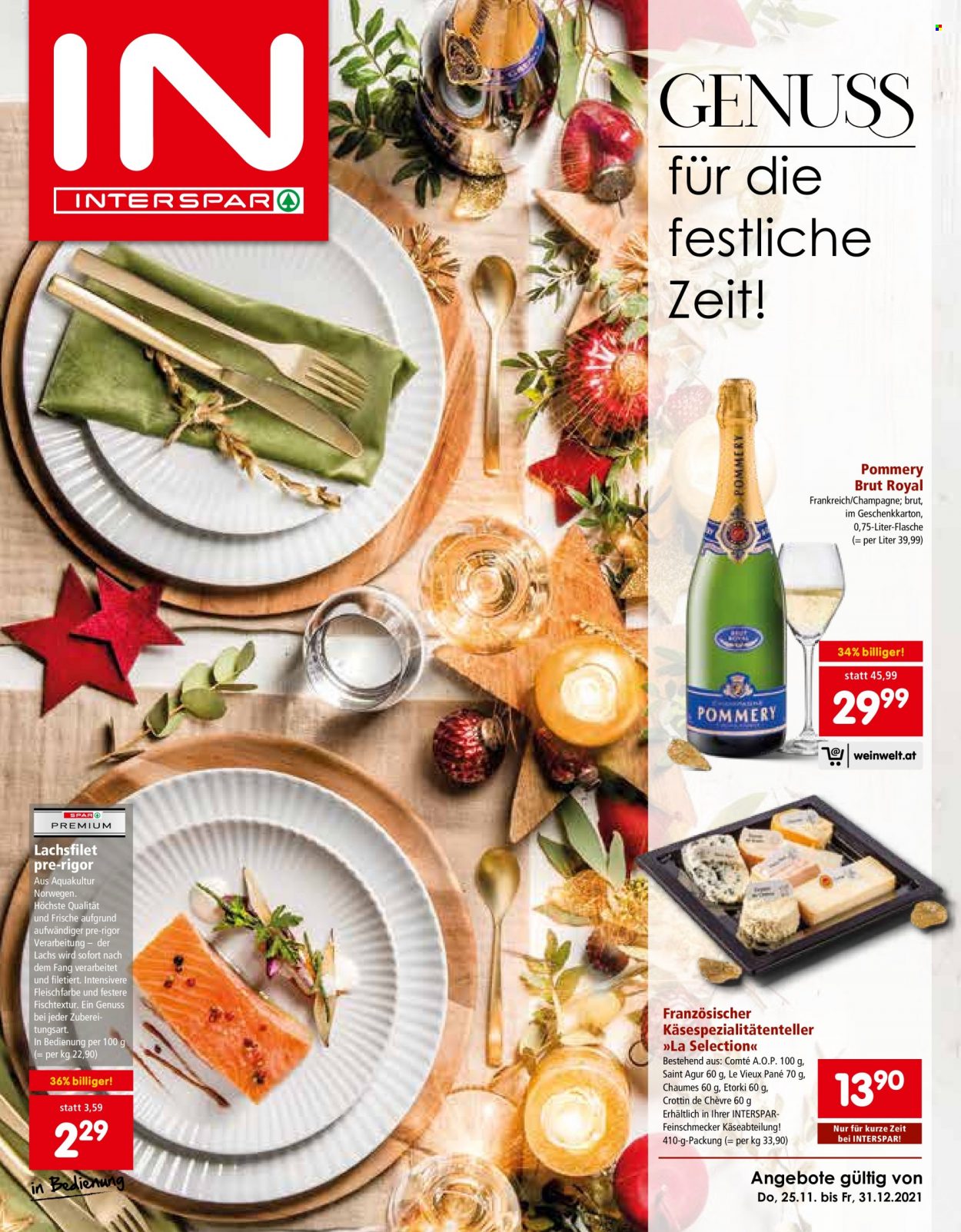 Angebote INTERSPAR - 25.11.2021 - 31.12.2021. Seite 1