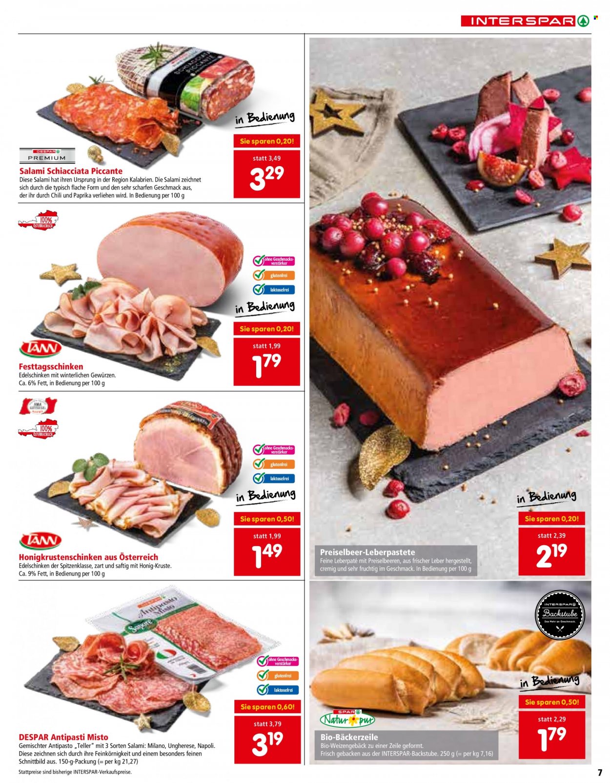 Angebote INTERSPAR - 25.11.2021 - 31.12.2021. Seite 7