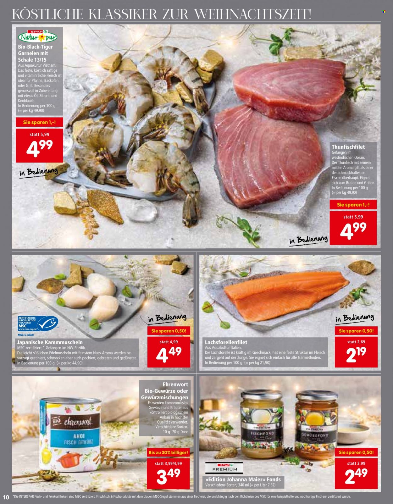 Angebote INTERSPAR - 25.11.2021 - 31.12.2021. Seite 10
