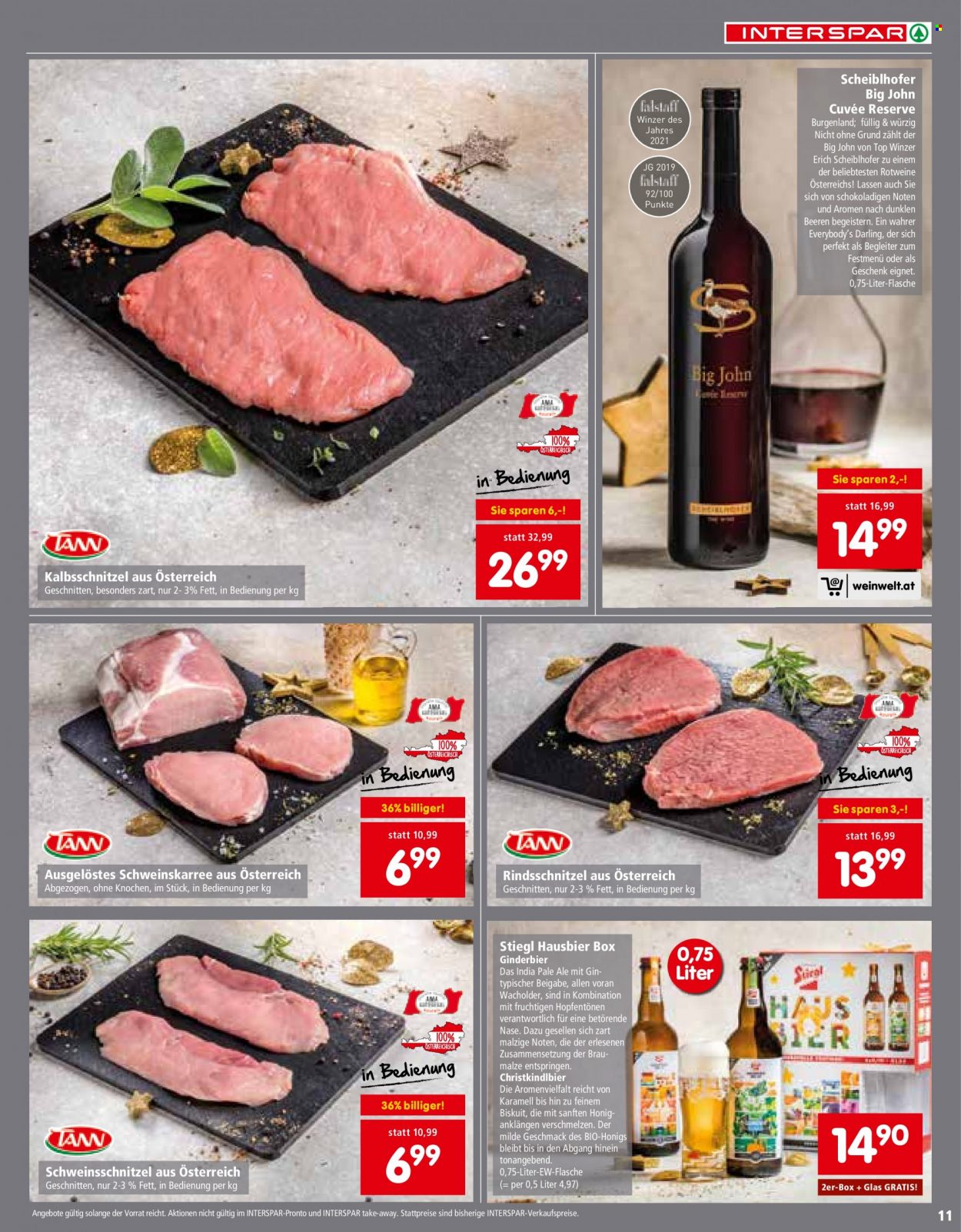 Angebote INTERSPAR - 25.11.2021 - 31.12.2021. Seite 11