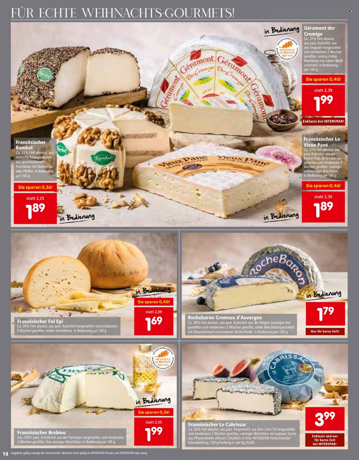 Angebote INTERSPAR - 25.11.2021 - 31.12.2021. Seite 14