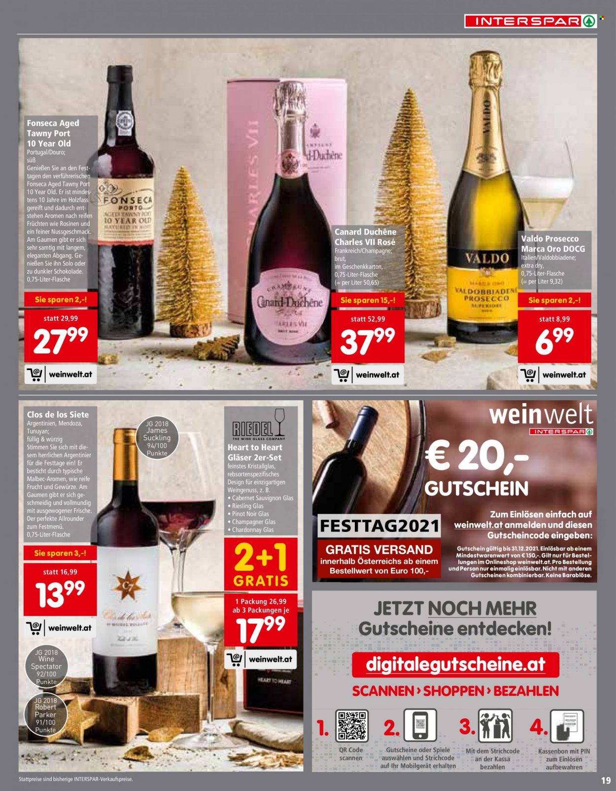 Angebote INTERSPAR - 25.11.2021 - 31.12.2021. Seite 19