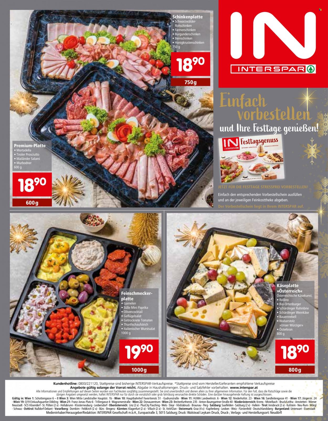 Angebote INTERSPAR - 25.11.2021 - 31.12.2021. Seite 20