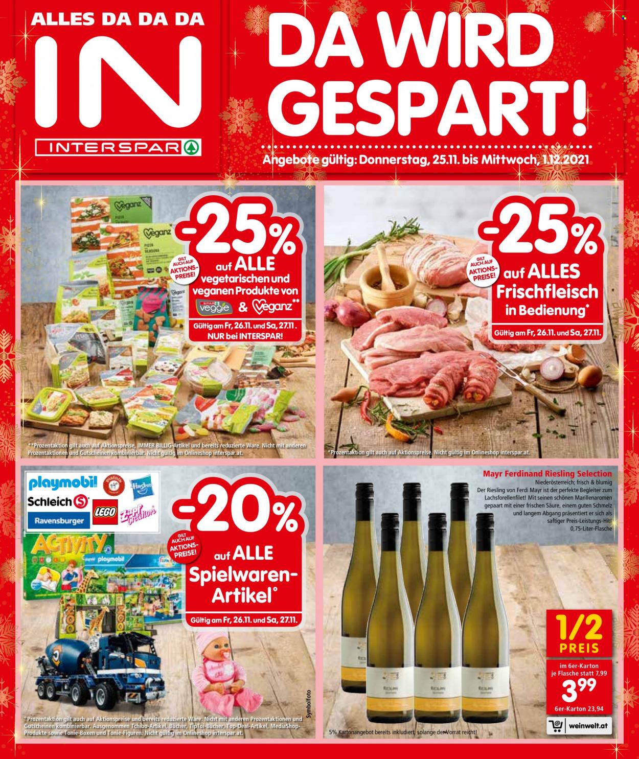 Angebote INTERSPAR - 25.11.2021 - 1.12.2021. Seite 1