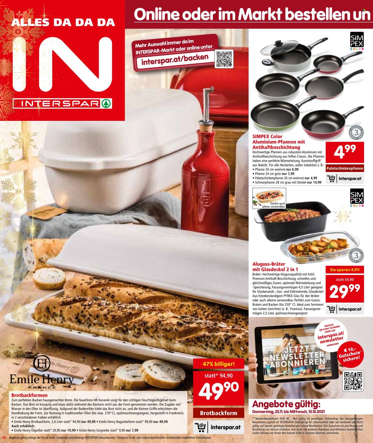 Angebote INTERSPAR - 25.11.2021 - 1.12.2021. Seite 10