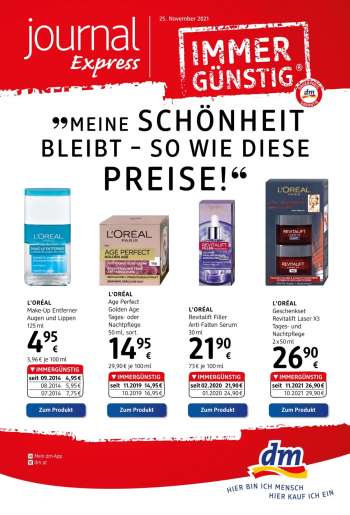 Angebote dm drogerie - 25.11.2021 - 29.12.2021.