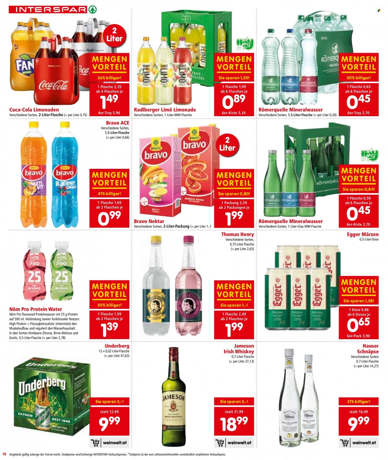 Angebote INTERSPAR - 2.12.2021 - 15.12.2021. Seite 16