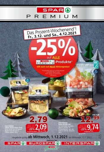 Angebote SPAR - 1.12.2021 - 12.12.2021.