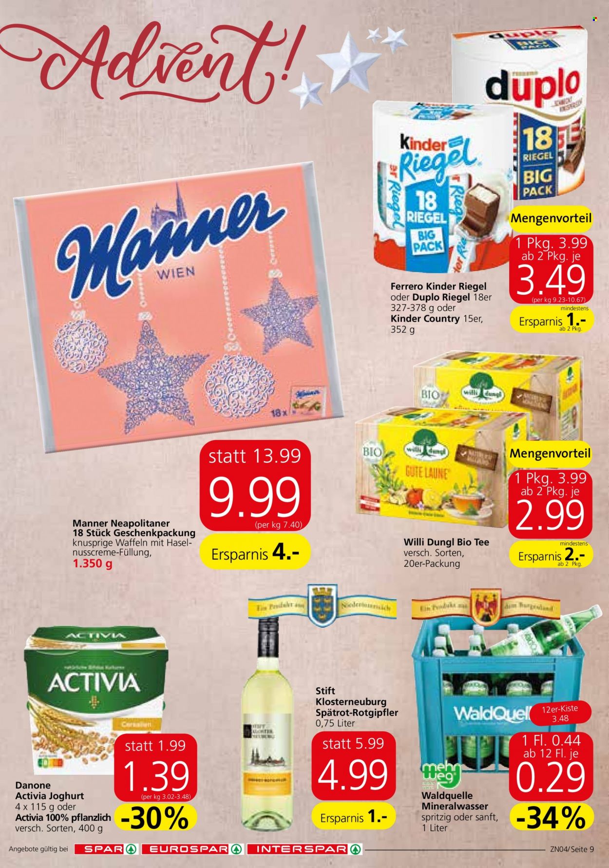 Angebote SPAR - 2.12.2021 - 15.12.2021. Seite 9
