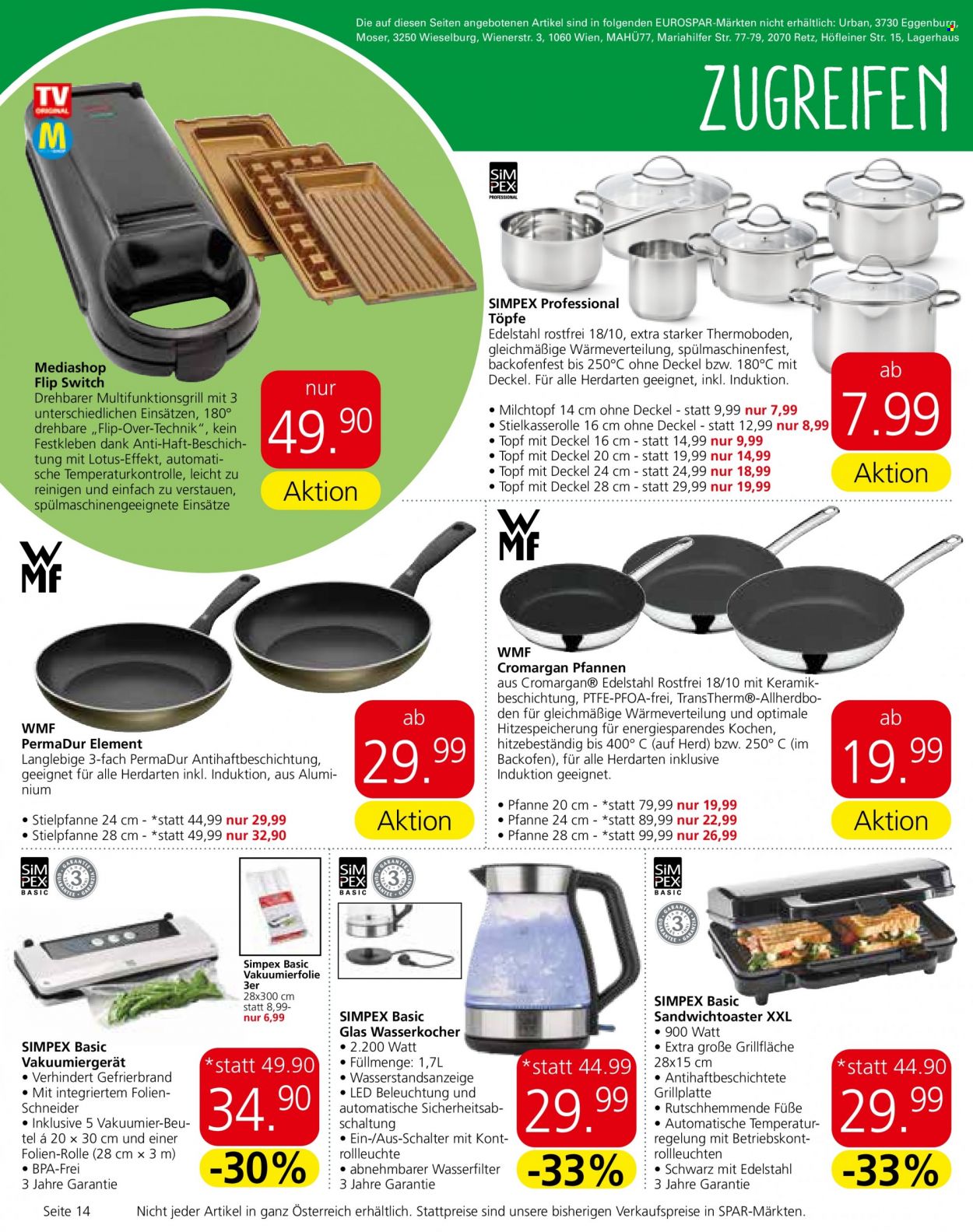 Angebote EUROSPAR - 2.12.2021 - 15.12.2021. Seite 14