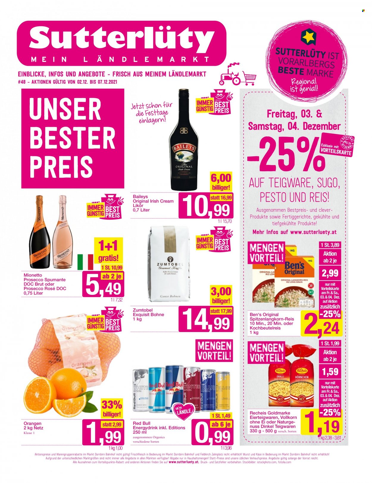Angebote Sutterlüty - 2.12.2021 - 7.12.2021. Seite 1