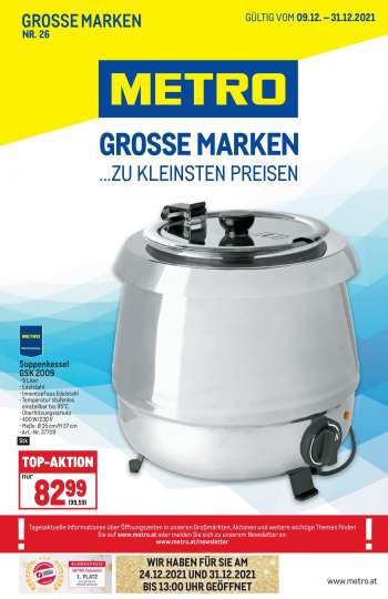 Angebote Metro - 9.12.2021 - 31.12.2021.