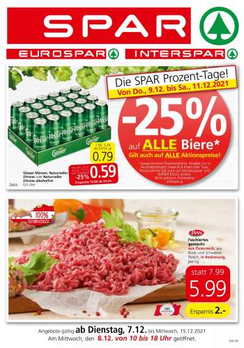 Angebote INTERSPAR - 7.12.2021 - 15.12.2021.