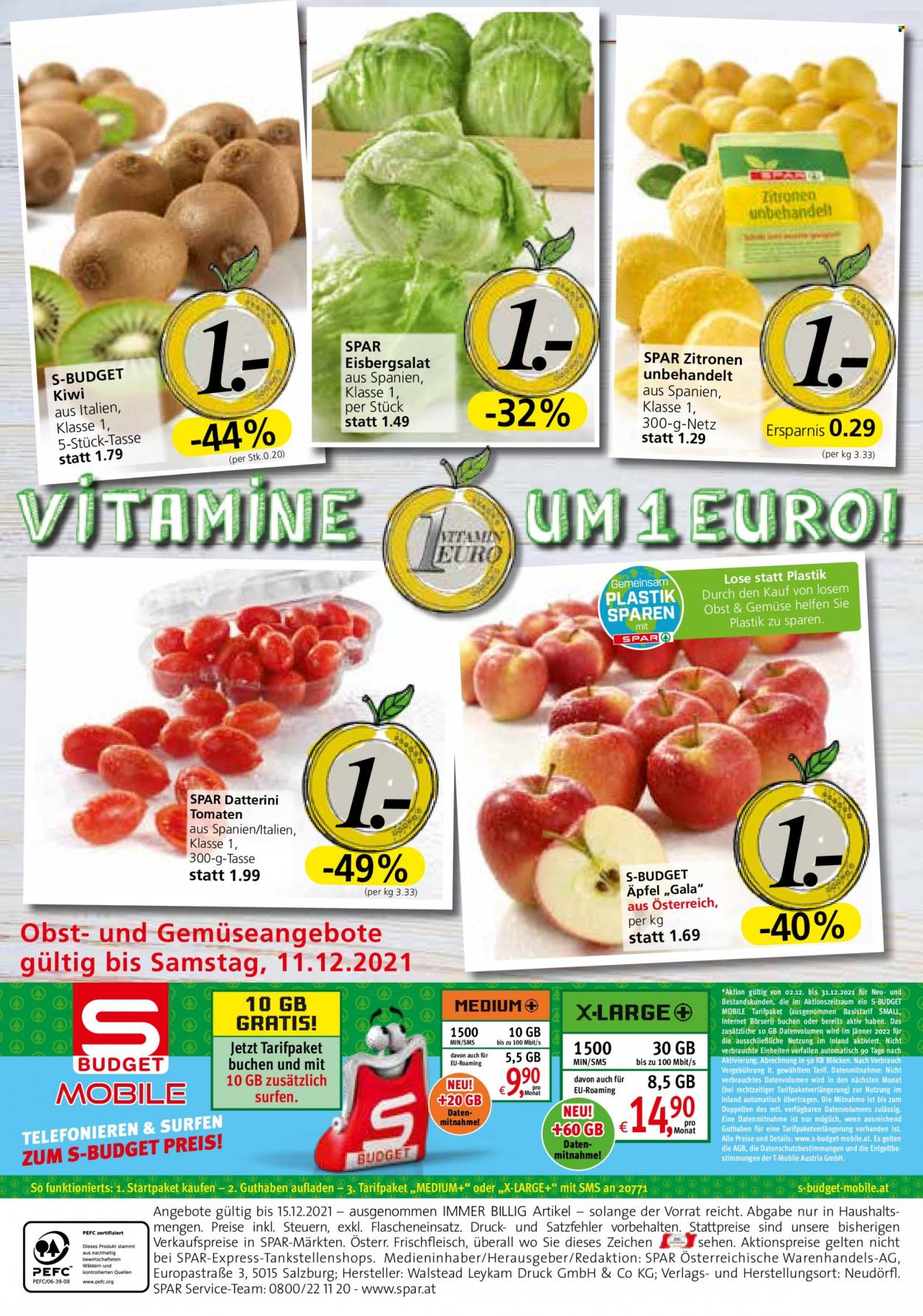 Angebote INTERSPAR - 7.12.2021 - 15.12.2021. Seite 16