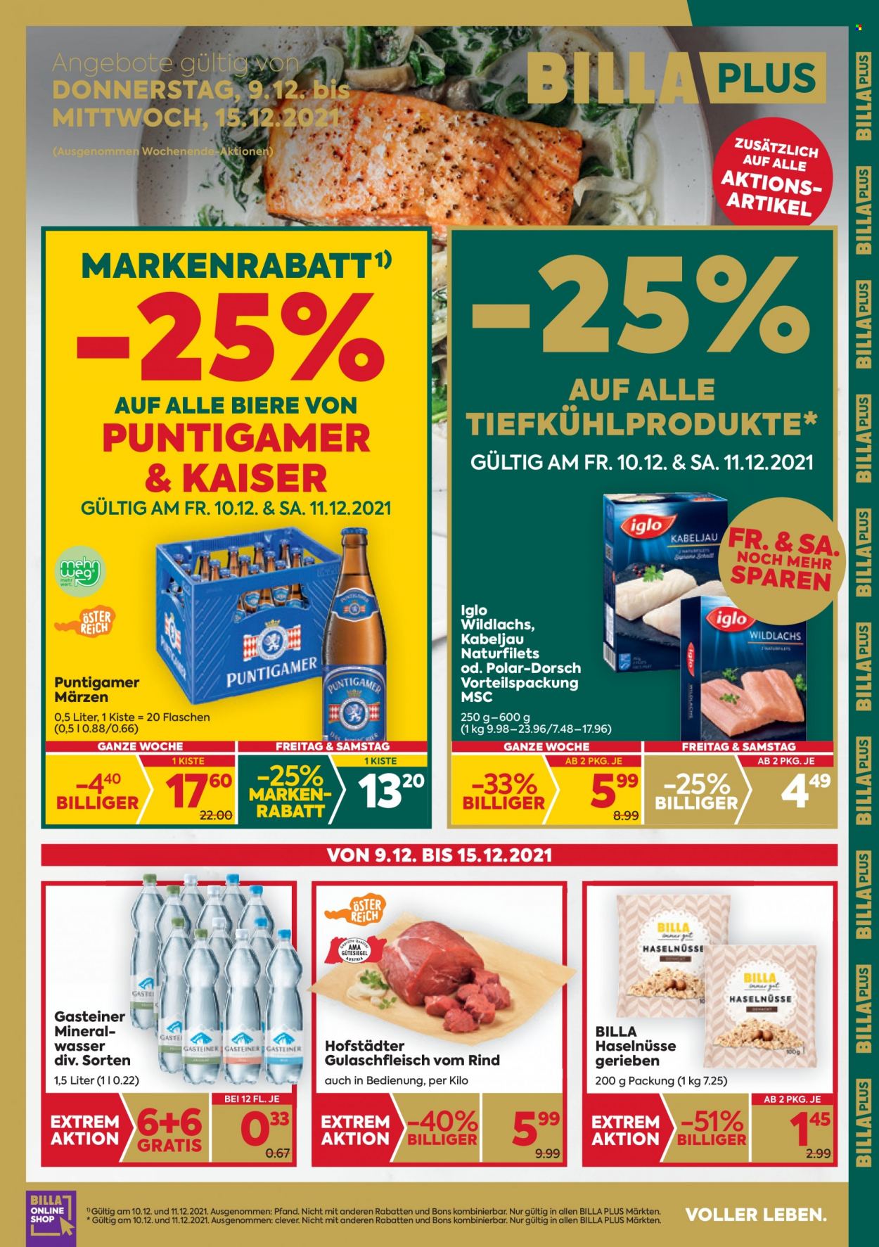 Angebote Billa Plus - 9.12.2021 - 15.12.2021. Seite 1