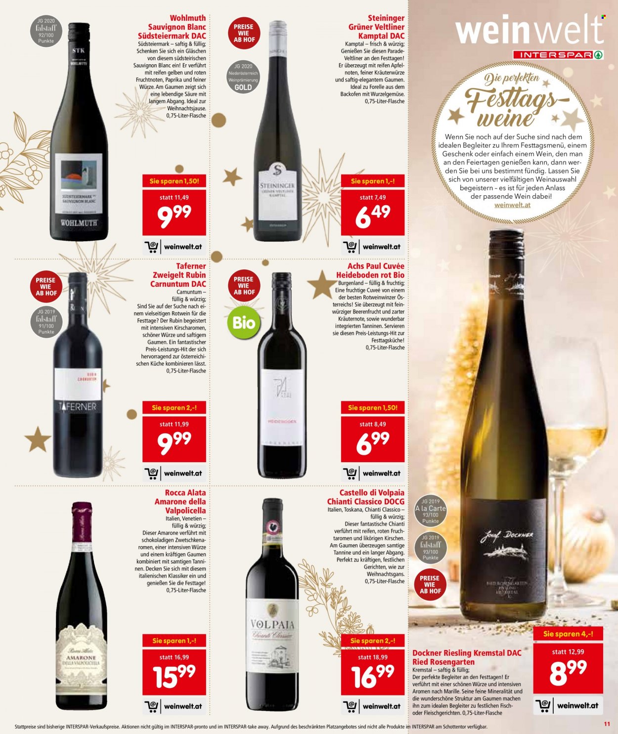 Angebote INTERSPAR - 16.12.2021 - 31.12.2021. Seite 11