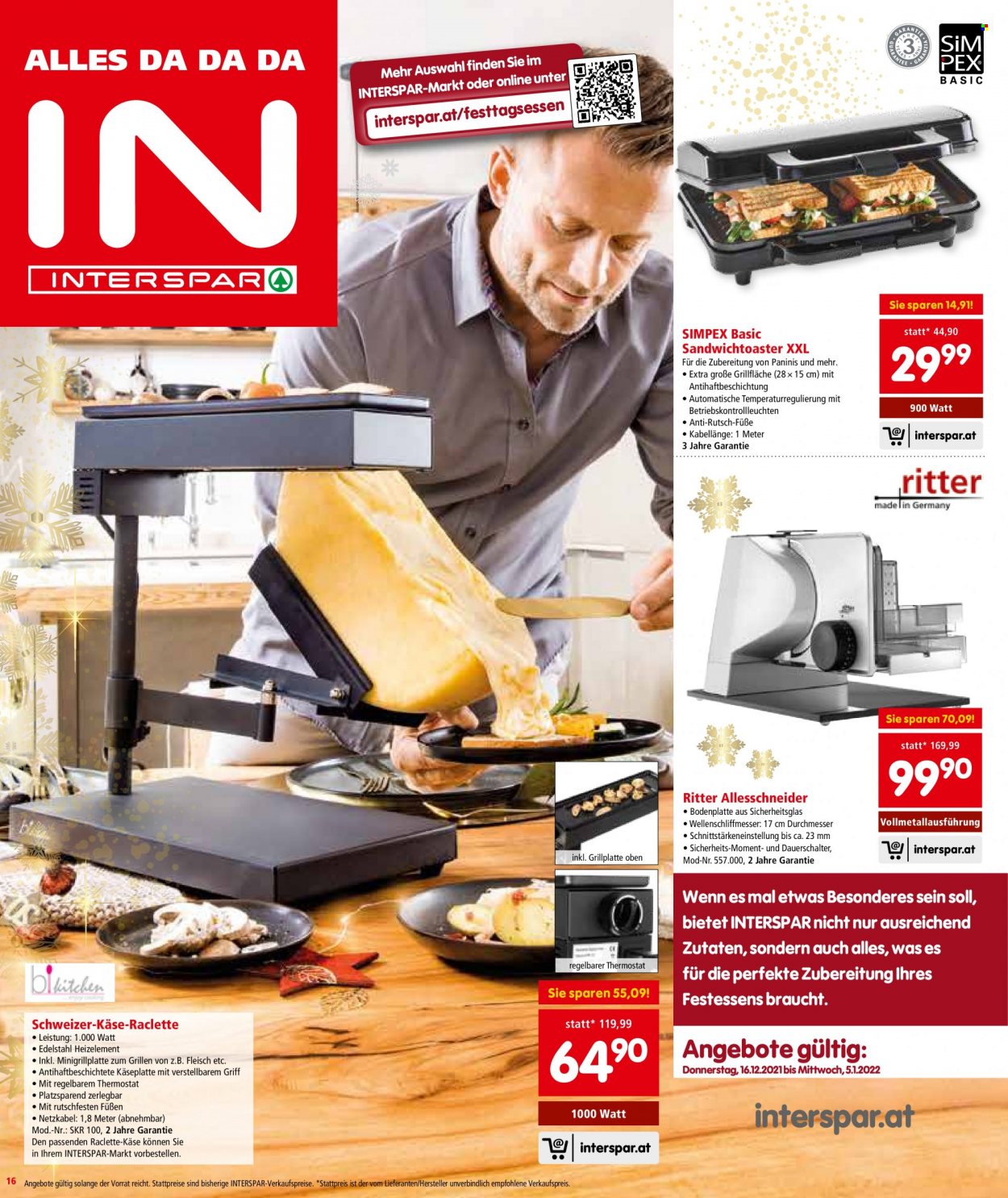 Angebote INTERSPAR - 16.12.2021 - 31.12.2021. Seite 16