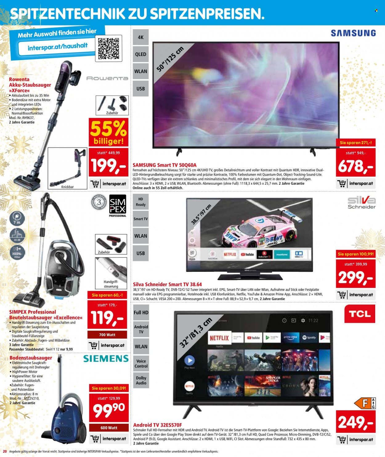 Angebote INTERSPAR - 16.12.2021 - 31.12.2021. Seite 20