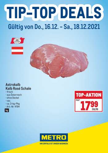 Angebote Metro - 16.12.2021 - 18.12.2021.