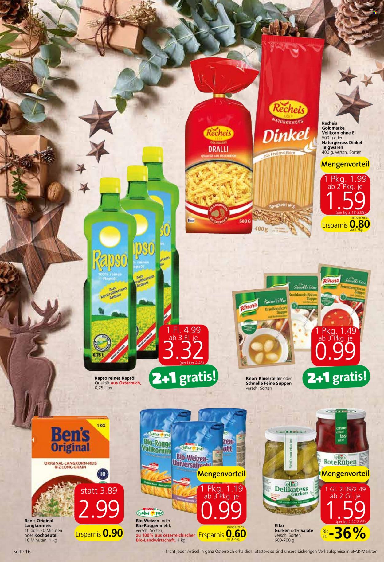 Angebote SPAR - 16.12.2021 - 31.12.2021. Seite 16