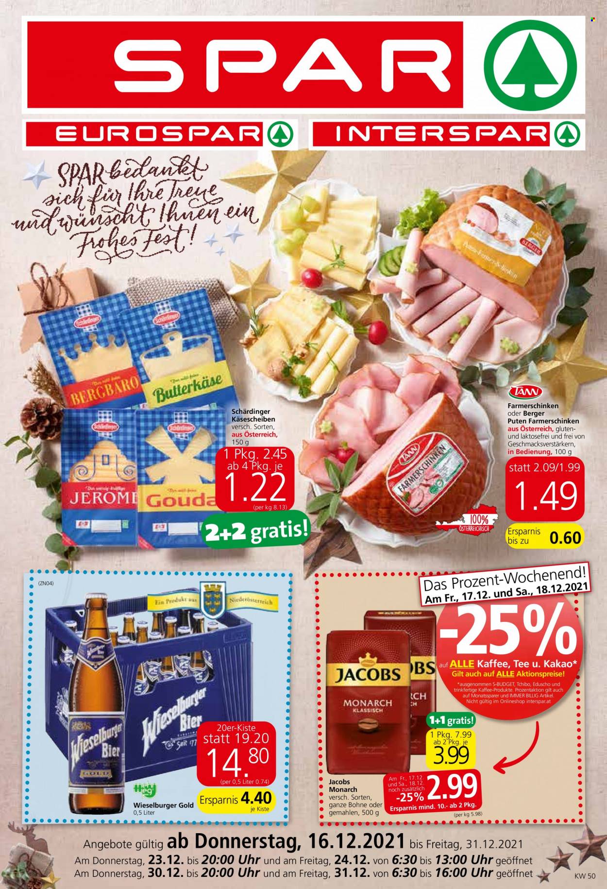 Angebote EUROSPAR - 16.12.2021 - 31.12.2021. Seite 1