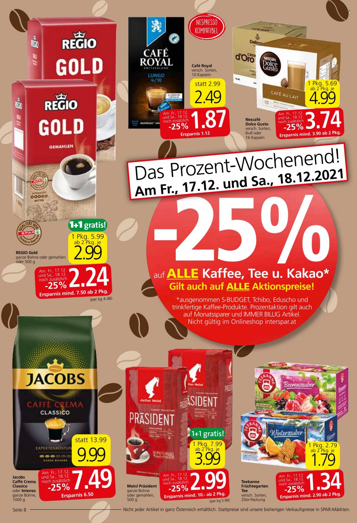Angebote EUROSPAR - 16.12.2021 - 31.12.2021. Seite 8