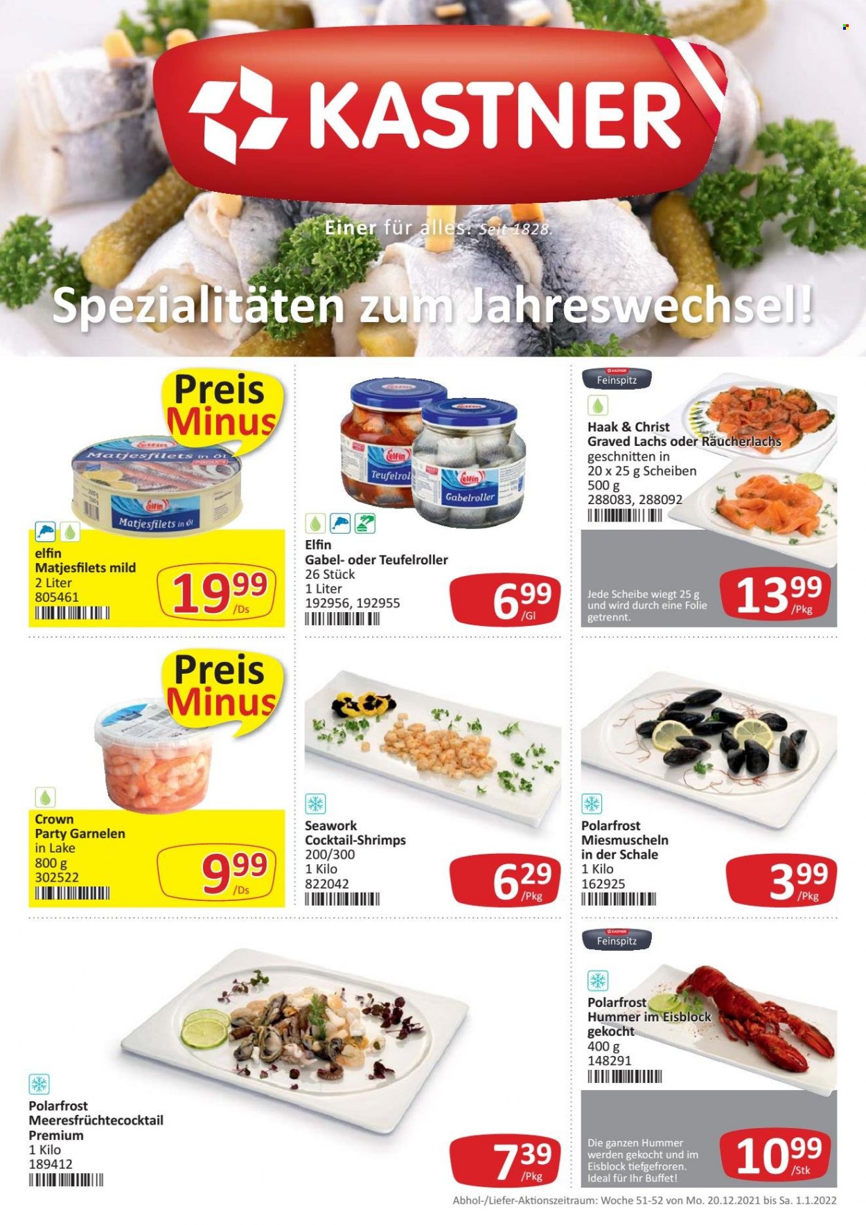 Angebote KASTNER - 20.12.2021 - 1.1.2022. Seite 1