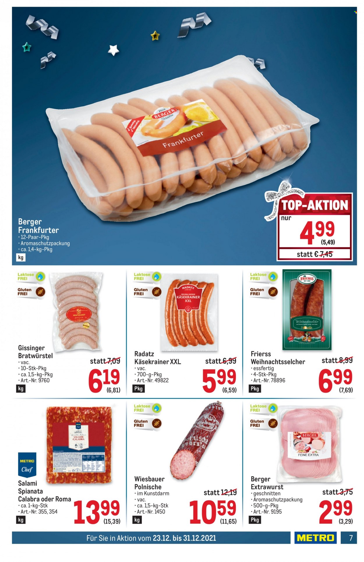 Angebote Metro - 23.12.2021 - 31.12.2021. Seite 7