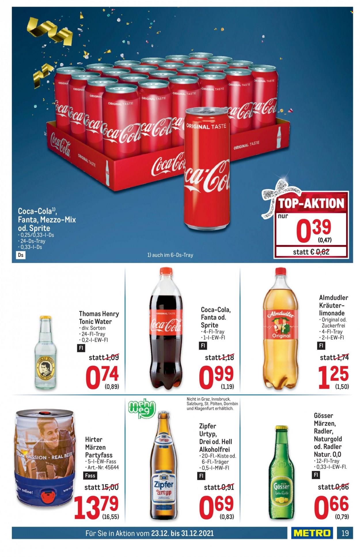 Angebote Metro - 23.12.2021 - 31.12.2021. Seite 19