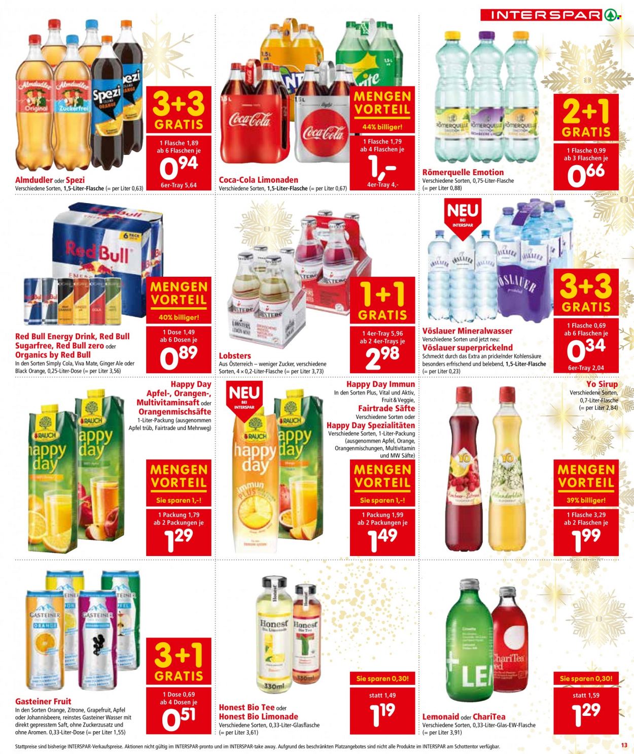 Angebote INTERSPAR - 21.12.2021 - 31.12.2021. Seite 13