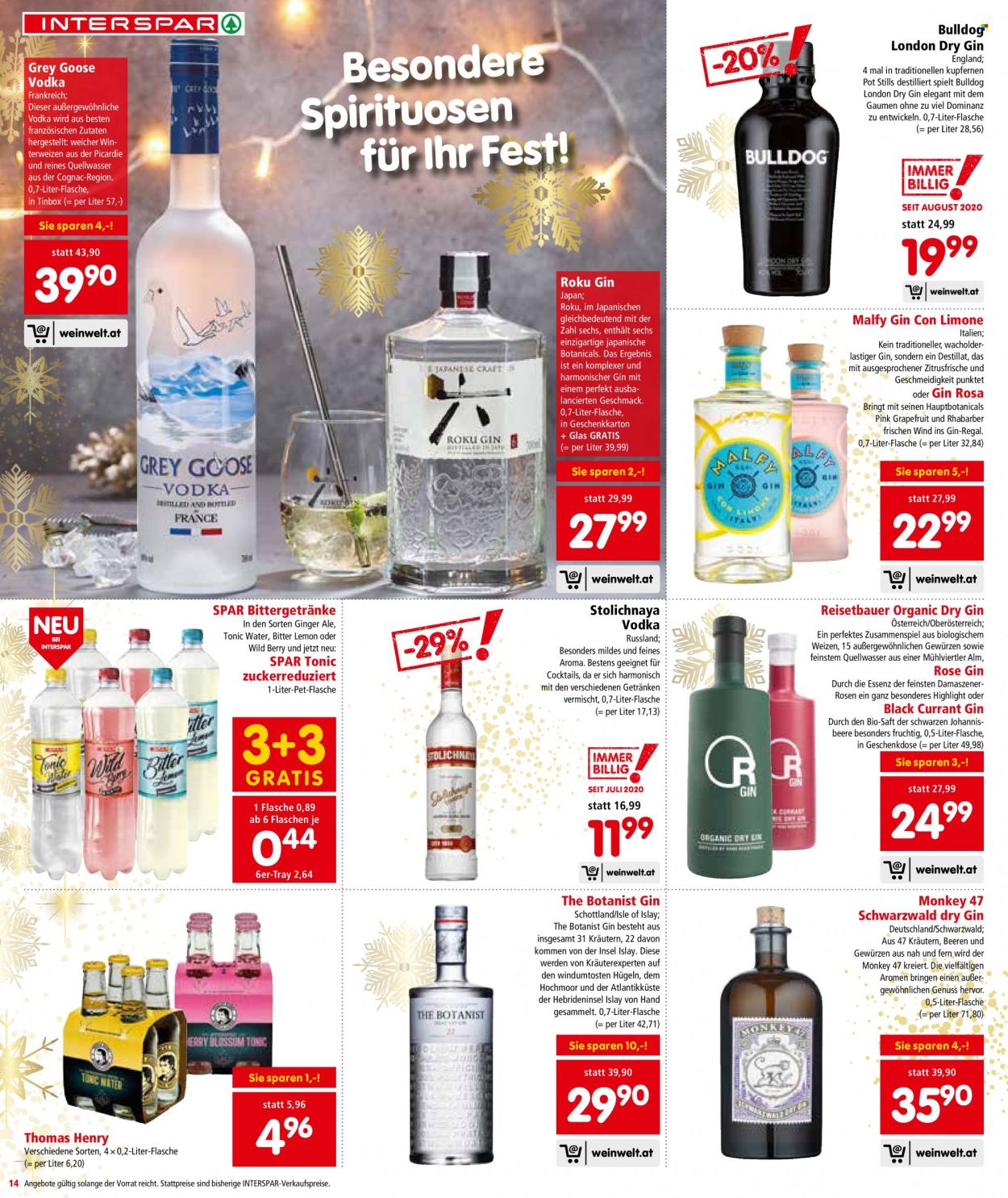 Angebote INTERSPAR - 21.12.2021 - 31.12.2021. Seite 14
