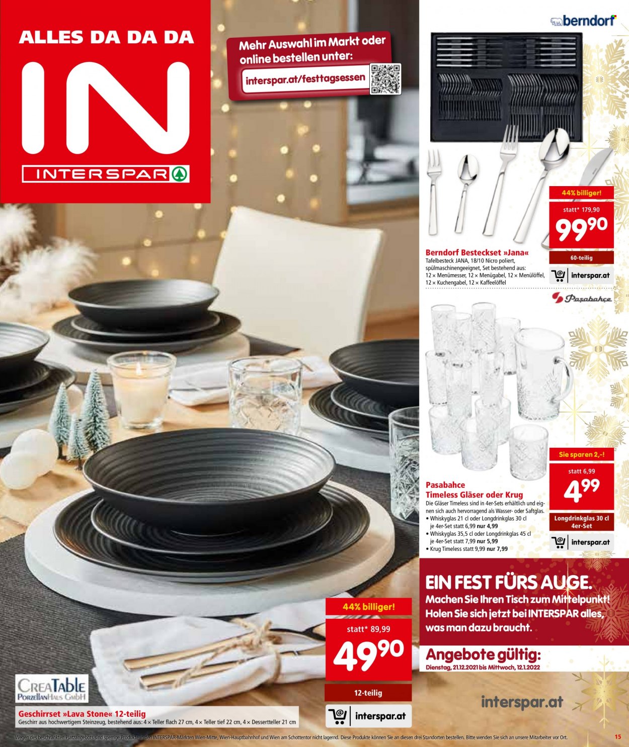 Angebote INTERSPAR - 21.12.2021 - 31.12.2021. Seite 15